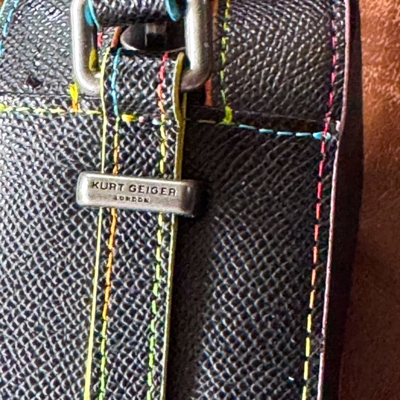 NWOT Kurt Geiger Black Crossbody Bag with Multicolor Accents - Picture 11 of 15